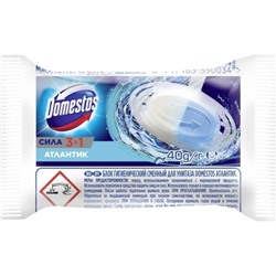 Туалетный сменный блок для унитаза Domestos (Доместос) Атлантик, 40 г