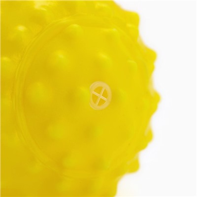 Игрушки для собак. Мячик с пищалкой «Жёлтый», d=6,5 см
