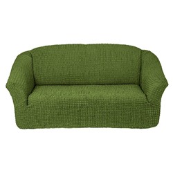 Чехол на трехместный диван без оборки, зеленый