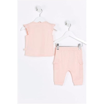 River Island Baby Girls Hybrid T-Shirt And Jogger Set