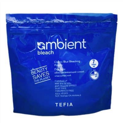 TEFIA Ambient Порошок обесцвечивающий для волос синий классический, 500 г