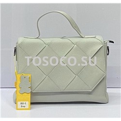 052-2 gray сумка Wifeore натуральная кожа 19х27х9