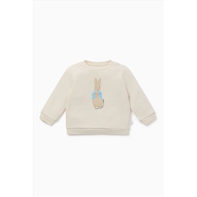 MORI Cream Peter Rabbit Placement Print Sweatshirt