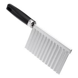 Нож-слайсер для фигурной нарезки 19х6 см, пластик, нержавеющая сталь