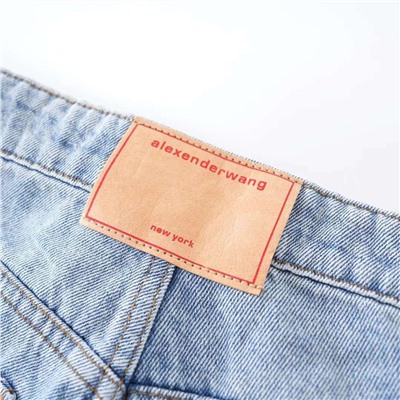 Женские джинсы с лазерными надрезами "кошачий коготь ' ✔️Alexande*r Wan*g, экспортный магазин