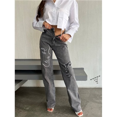 Женские джинсы палаццо 👖 ☑️ Качество отличное  ☑️ Хлопок с добавлением стрейча