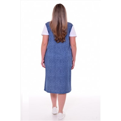 Платье женское 4-091 (темно-синий)