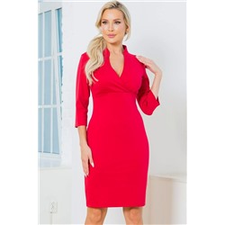 Красное платье-футляр