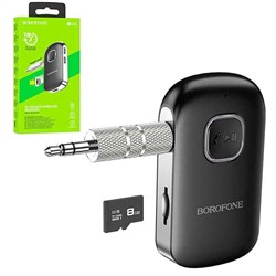 Bluetooth Aux адаптер BOROFONE BC42 + Micro SD