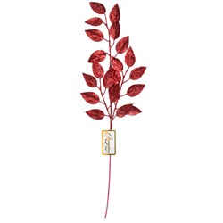Ветка декоративная "Волшебные листья" 50 см, Красный