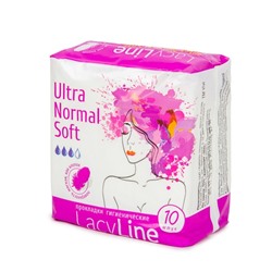 Гигиенические прокладки ULTRA NORMAL SOFT, 10шт, 3 капли (продукция)