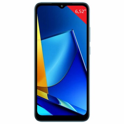 Смартфон XIAOMI POCO C51, 2 SIM, 6,52", 4G (LTE), 8+0,3 Мп, 2/64 ГБ, синий, MZB0F0BRU