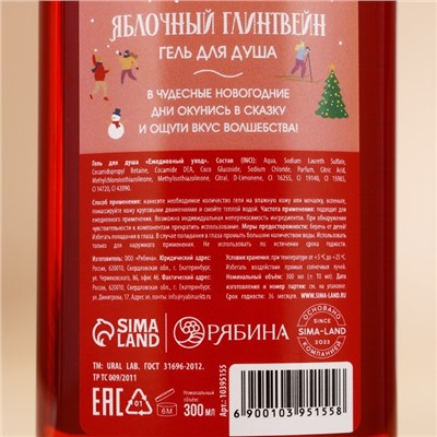 Новогодний подарочный набор косметики «Городские истории», гель для душа 300 мл и бомбочки для ванны 4 х 40 г, Новый Год