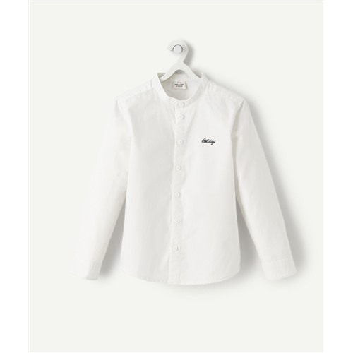 LE CHEMISE BLANCHE COL MAO EN COTON Размер 14 A