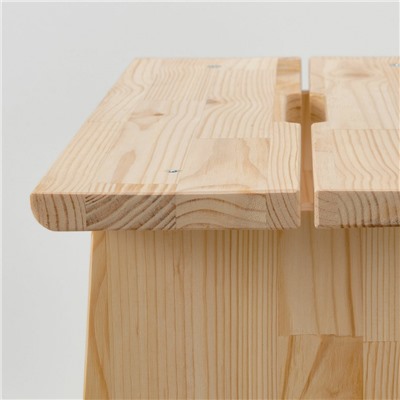 Табурет тумба деревянный сосна BRABIX Scandi Wood SC-002 490х250х450 мм 641888 (1)