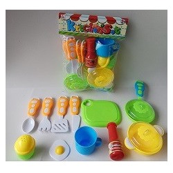 Набор игровой "Детская посуда" 10 предметов в пакете