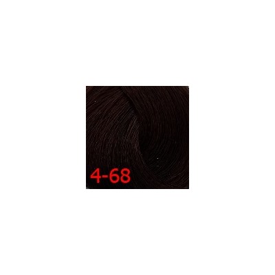 ДТ 4-68 стойкая крем-краска для волос Средний коричневый шоколадный красный 60мл