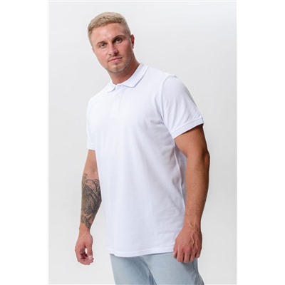 14401 футболка поло мужская - белый (Н)