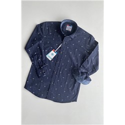 Рубашка для мальчика с длинными рукавами и тремя листьями нового сезона New-Louis-0032