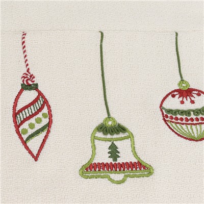 Дорожка с вышивкой Christmas decorations из коллекции New Year Essential, 45х150 см