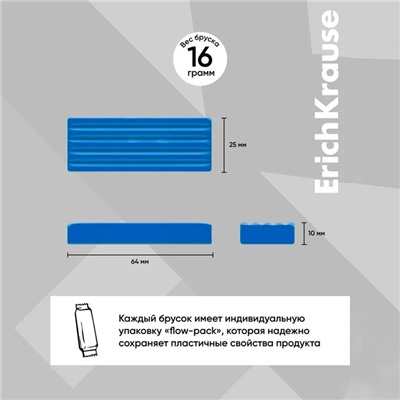 Пластилин 10 цветов, 160 г, ErichKrause Basic, в картонной упаковке