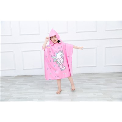 Детское полотенце с капюшоном, арт КД157, цвет:принцесса ОЦ