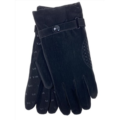 Утепленные женские перчатки, цвет черный