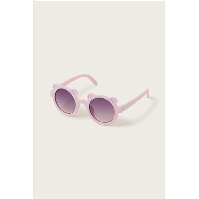 Monsoon Baby Pink Bear Sunglasses with Case