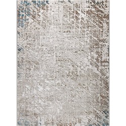 Ковёр прямоугольный Eliza 38551A, размер 83x150 см, цвет blue fls/cream fls