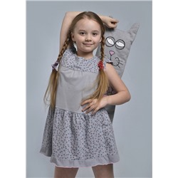 Платье детское "КОКЕТКА" (серый №3)