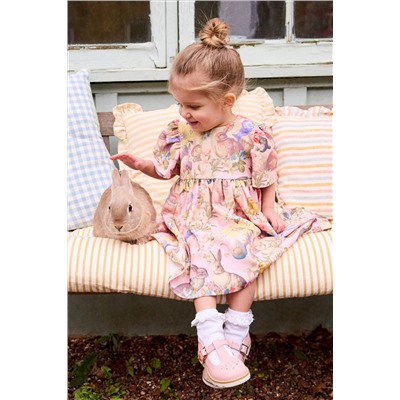 Pink Bunny Ponte Dress (3mths-7yrs)