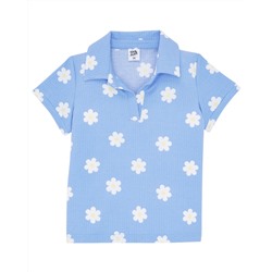 Poloshirt Blumen Kiki & Koko, gerippt