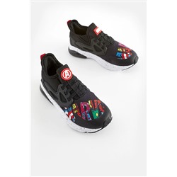 Multi Bright Marvel Elastic Lace Trainers