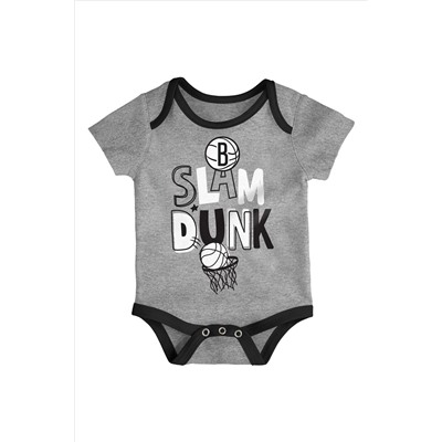 Fanatics NBA Brooklyn Nets Slam Dunk Black 3pc Bodysuit