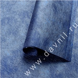 Шелковая флористическая бумага 60*60 см 20 шт. синяя 102
