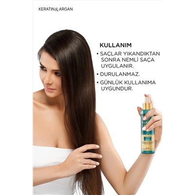 Жидкий крем для ухода за волосами Bioxcin Keratin & Argan Repair 150 мл для поврежденных и поврежденных волос