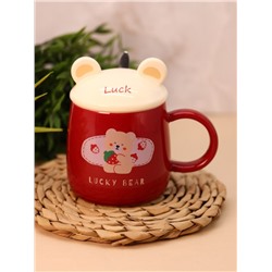 Кружка «Lucky bear», red (390 ml)