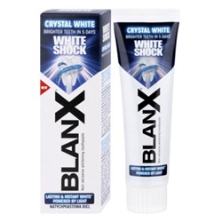 Зубная паста BlanX White Shock Crystal White, 75 мл