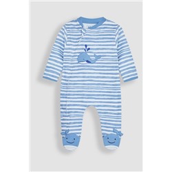 JoJo Maman Bébé Appliqué Zip Sleepsuit