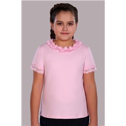Блузка трикотажная для девочки Стефания, Светло-розовый