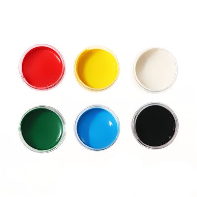 Краски пальчиковые набор 6 цветов по 40 мл Calligrata от 1 года