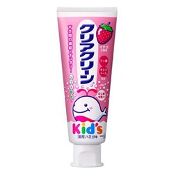 KAO Детская зубная паста "Clear Clean Kid’s" со вкусом клубники (от 3 лет) 70 г / 48