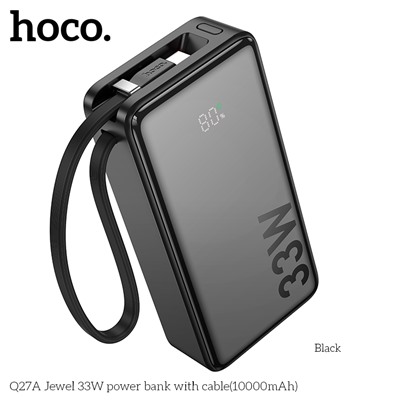 Портативный аккумулятор HOCO Q27A 10000 mAh 33W + 22,5W (черный)