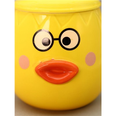 Кружка «Cutie duckling, glasses», yellow (400 ml)