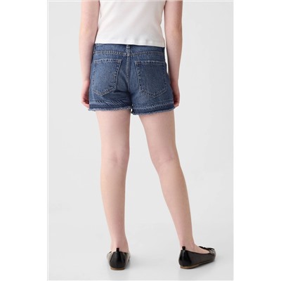 Gap Medium Wash Denim Low Rise Stride Shorts (6-13yrs)