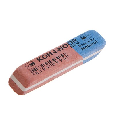 Ластик Koh-I-Noor BLUE STAR 6521/56-60, красно-синий