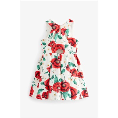 Cut Out Detail Scuba Occasion Dress (1.5-16yrs)