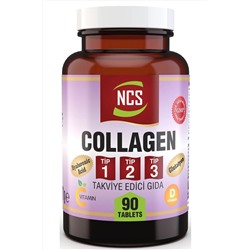 Ncs ® гидролизованный коллаген типа 1-2-3, гиалуроновая кислота, витамин С 90 таблеток
