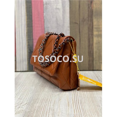 1046-2 brown сумка  Wifeore натуральная кожа 17х24х6