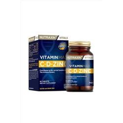 Nutraxin Vitamin Max (1000 Mg C Vitamini, 1000 Iu D Vitamini Ve 10 Mg Çinko) 60 Tablet ss1828
